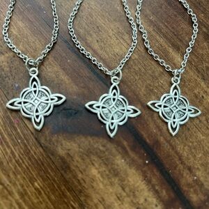 Intricate Silver Celtic Knot Necklace